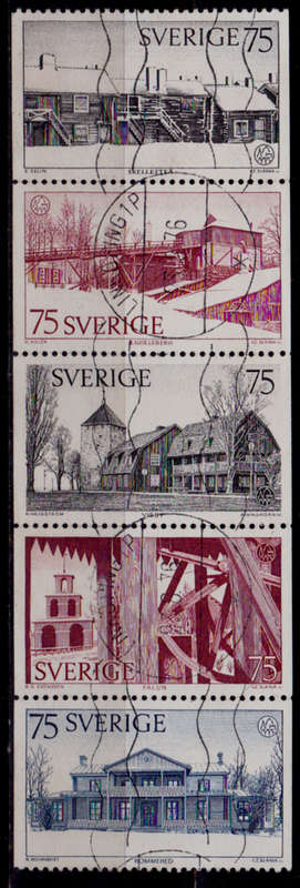 SWEDEN 1975, 13 June. BUILDING-CONSERVANCY YEAR, set, UH, CV +/-R 30.00 view scans