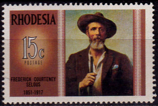 RHODESIA 1971, 1 March. FAMOUS RHODESIANS FC SELOUS, single, MH, CV R 15.00, view scans