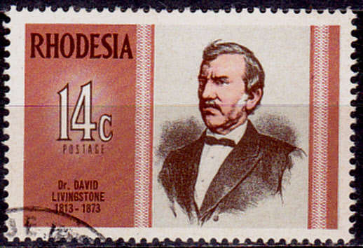 RHODESIA 1973, 2 April. Dr DAVID LIVINGSTONE, single, UH, CV R 14.00, view scans