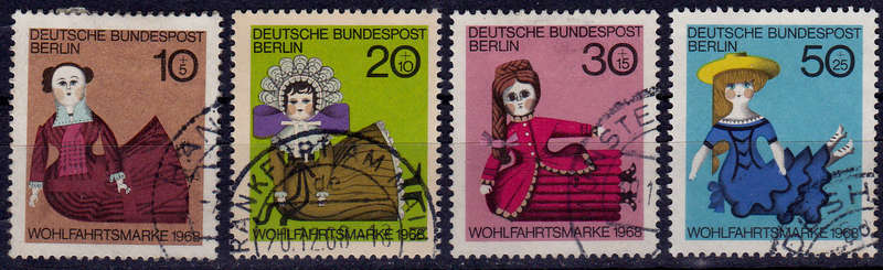 GERMANY BERLIN 1968, 3 Oct. CHARITY STAMPS, set, UNH, CV +/-R 35.00 view scans