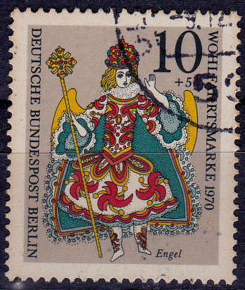 GERMANY BERLIN 1970, 12 Nov. CHRISTMAS STAMP, single, UH, CV +/-R 5.00 view scans