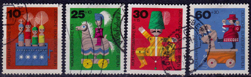 GERMANY BERLIN 1971, 5 Oct. CHARITY STAMPS, set, UH, CV +/-R 50.00 view scans