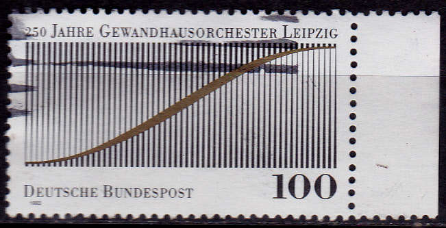 GERMANY 1993, 11 Feb. 250th ANNIV GEWANDHAUS ORCHESTRA, single, UH, CV+/- R 10.00 view scans