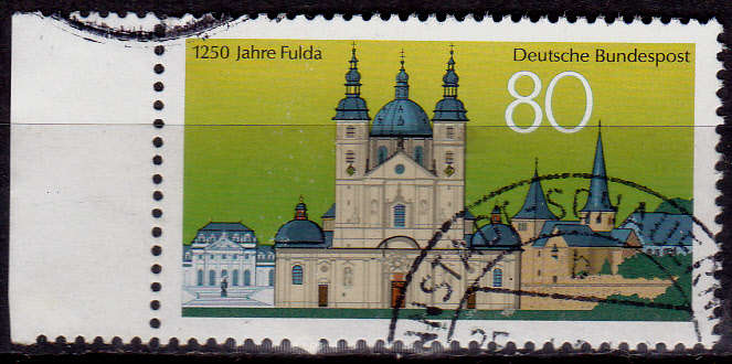 GERMANY 1994, 10 March. 1250th ANNIV OF FULDA, single, UH, CV+/- R 10.00 view scans