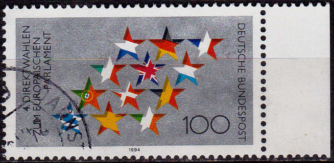 GERMANY 1994, 10 March. 4th DIRECT ELECTION, single, UH, CV+/- R 10.00 view scans