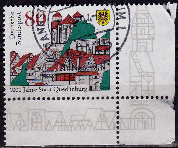 GERMANY 1994, 13 Oct. 1000th ANNIV QUEDLINBURG, single, UH, CV+/- R 10.00 view scans
