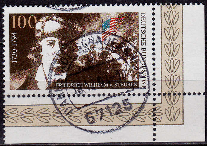 GERMANY 1994, 9 Nov. 200th ANNIV DEATH FW VON STEUBEN, single, UH, CV+/- R 10.00 view scans