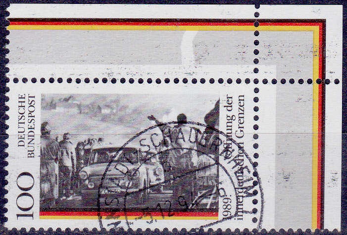 GERMANY 1994, 9 Nov. 5th ANNIV OF THE WALL, single, UH, CV+/- R 10.00 view scans