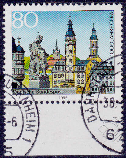 GERMANY 1995, 12 Jan. 1,000th ANNIV GERA, single, UH, CV+/- R 10.00 view scans
