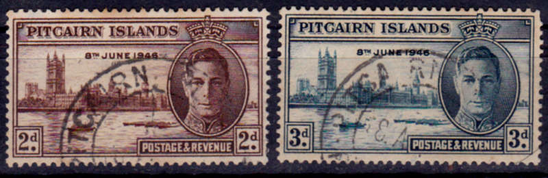PITCAIRN ISLANDS 1946, 2 Dec. VICTORY, set, UH, CV +/-R 15.00 view scans