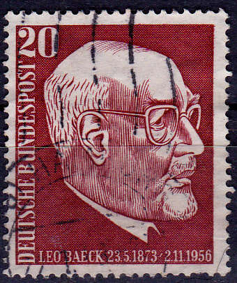 GERMANY 1957, 2 Nov. LEO BAECK, single, UH CV +/-R 15.00 view scans