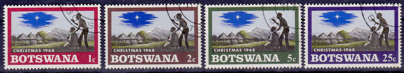 BOTSWANA 1968, 11 Nov. CHRISTMAS, set, UH, CV +/-R 20.00 view scans
