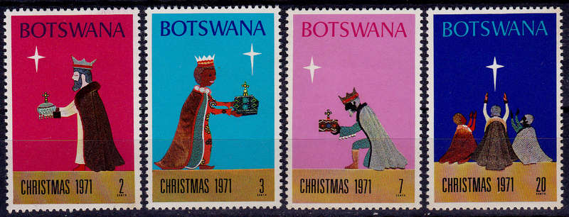 BOTSWANA 1971, 11 Nov. CHRISTMAS, set, MH, CV +/- R 25.00 view scans
