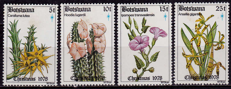 BOTSWANA 1978, 6 Nov. CHRISTMAS FLOWERS, set, MH, CV +/-R 55.00 view scans