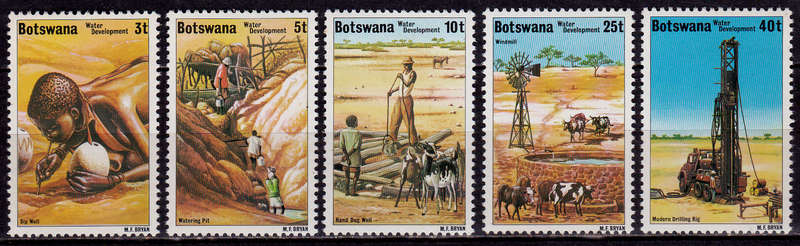 BOTSWANA 1979, 12 Feb. WATER DEVELOPMENT, set, MH, CV +/-R 35.00 view scans