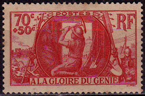 FRANCE 1939, 4 April, CHARITY STAMP, single, MH, CV +/-R 90.00 view scans