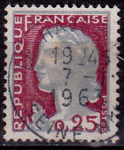 FRANCE 1960, 15 June. NEW MARIANNE TYPE, single, UH, CV +/-R 5.00 view scans