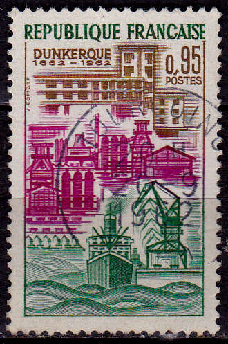 FRANCE 1962, 24 March. 300th ANNIV CESSION OF DUNKIRK, single, UH, CV +/-R 15.00 view scans
