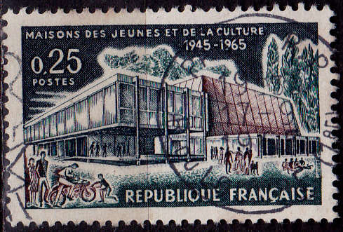 FRANCE 1965, 10 April. 20th ANNIV YOUTH CLUBS, single, UH, CV +/-R 10.00 view scans