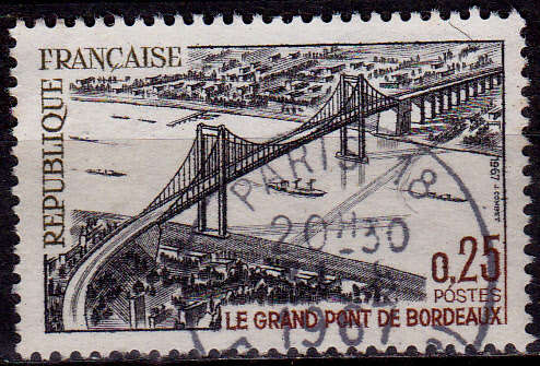 FRANCE 1967, 6 May. INAUG OF THE GREAT BRIDGE, single, UH, CV +/-R 5.00 view scans