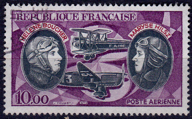 FRANCE 1972, 10 June. AIRMAIL, single, UH, CV +/-R 10.00 view scans