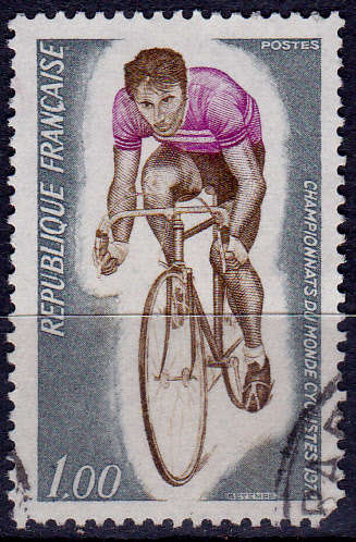 FRANCE 1972, 22 July. WORLD CYCLING CHAMPIONSHIPS, single, UH, CV +/-R 30.00 view scans