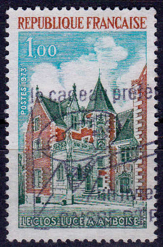 FRANCE 1973, 23 June. CLOS-LUCé PALACE - AMBOISE, single, UH, CV +/-R 10.00 view scans