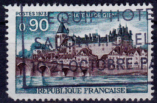 FRANCE 1973, 23 Aug. GIEN CHâTEAU, single, UH, CV +/-R 5.00 view scans