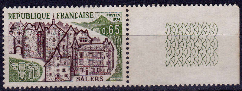 FRANCE 1974, 22 June. SALERS, single, MH, CV +/-R 10.00 view scans