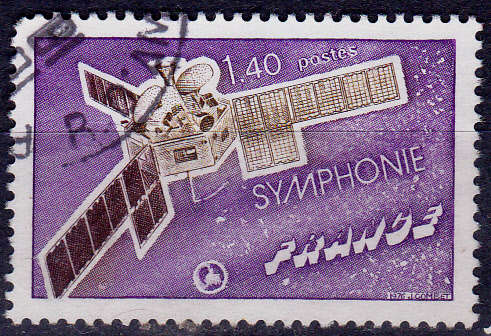 FRANCE 1976, 26 June. LAUNCH SYMPHONIE 1 SATELLITE, single, UH, CV +/-R 10.00 view scans