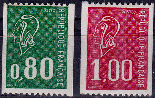 FRANCE 1976, 31 July. MARIANNE, set, MNH, CV +/-R 40.00 view scans