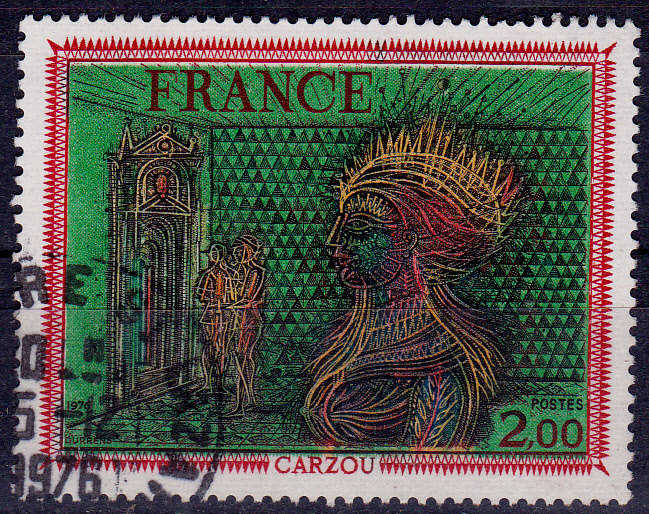 FRANCE 1976, 18 Sept. FRENCH ART, single, UH, CV +/-R 10.00 view scans