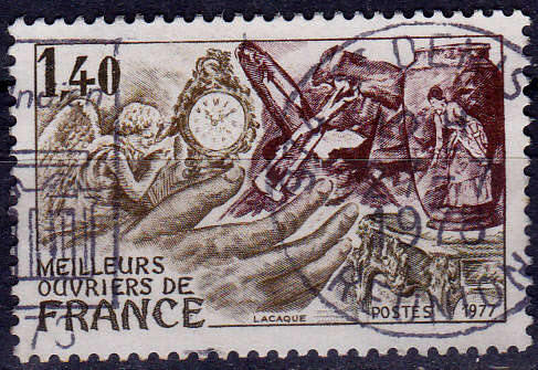 FRANCE 1977, 1 Oct. FRENCH CRAFTSMANSHIP, single, UH, CV +/-R 10.00 view scans