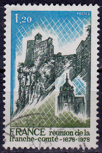 FRANCE 1978, 23 Sept. 300th ANNIV REUNION OF FRANCE-CONTE, single, UH, CV +/-R 10.00 view scans