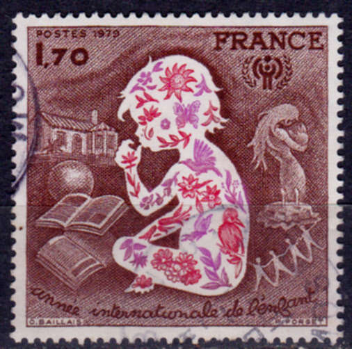 FRANCE 1979, 6 Jan. INTERNATIONAL YEAR OF THE CHILD, single, UH, CV +/-R 55.00 view scans