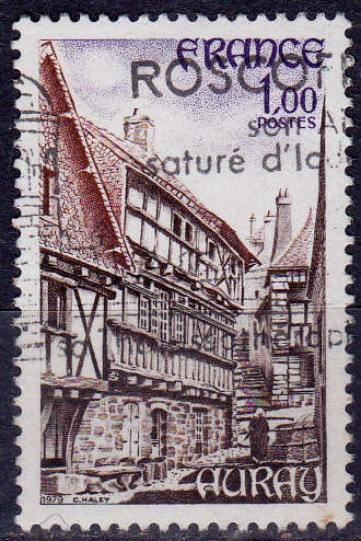 FRANCE 1979, 30 June. TOURIST PUBLICITY AURAY, single, UH, CV +/-R 10.00 view scans
