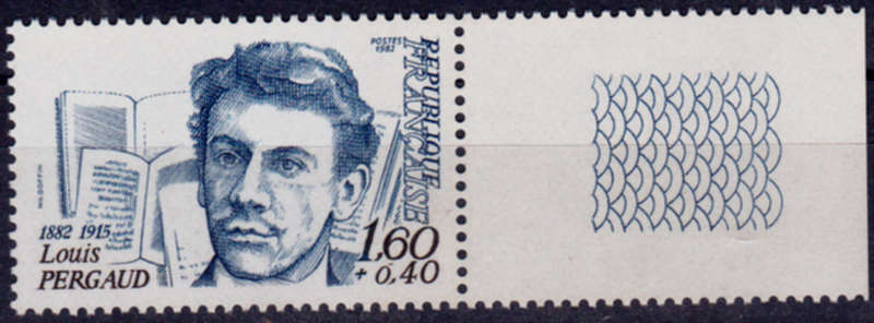 FRANCE 1982, 23 Jan. 100th ANNIV BIRTH LOUIS PERGAUD, single, MNH, CV +/-R 15.00 view scans