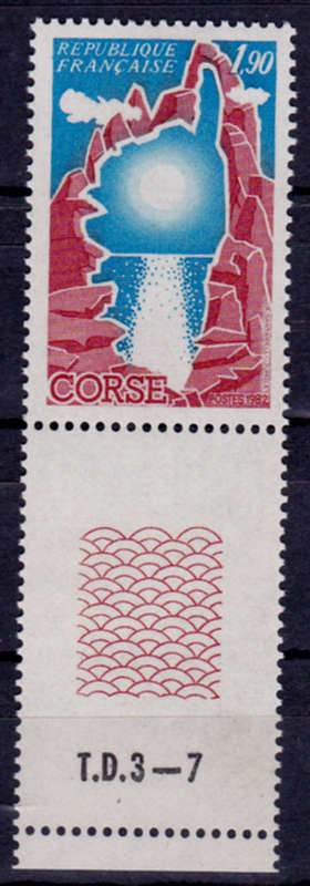 FRANCE 1982, 9 Jan. CORSICA, single, MNH, CV +/-R 15.00 view scans