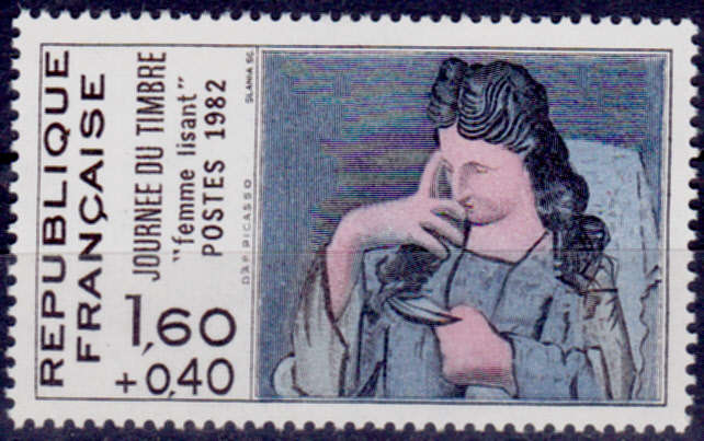 FRANCE 1982, 27 March. STAMP DAY, single, MNH, CV +/-R 20.00 view scans