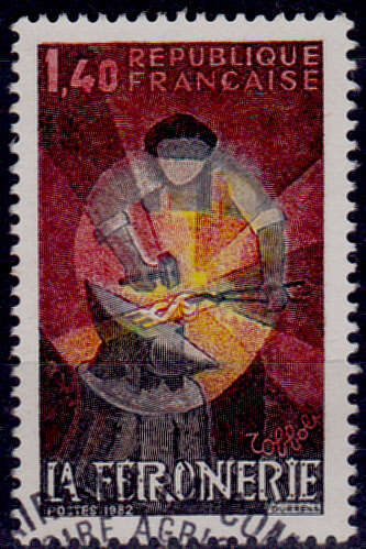 FRANCE 1982, 17 April. HANDICRAFTS IRON WORK, single, UNH, CV +/-R 5.00 view scans