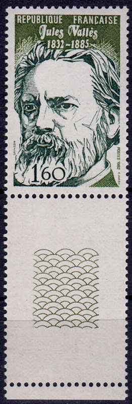 FRANCE 1982, 5 June. 150th ANNIV BIRTH JULES VALLES , single, MNH, CV +/-R 15.00 view scans