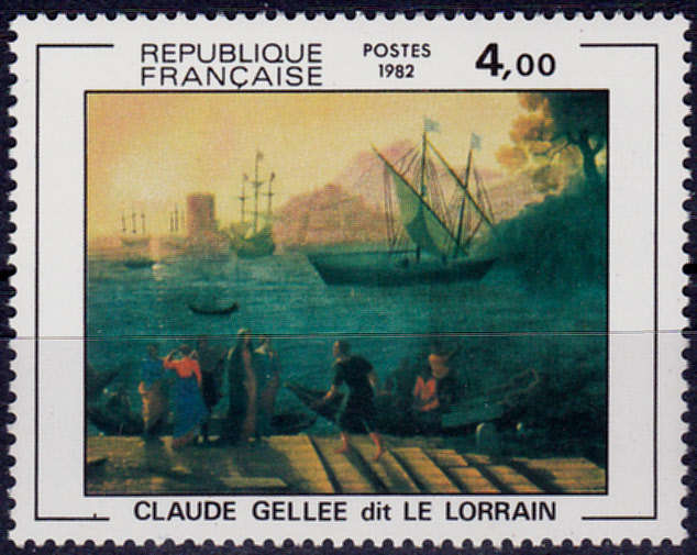 FRANCE 1982, 19 June. PAINTING BY CLAUDE GALLEE , single, MNH, CV +/-R 20.00 view scans