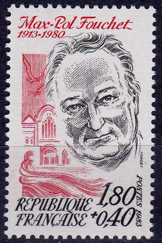 FRANCE 1983, 30 April. 70th ANNIV BIRTH MP FOUCHET, single, MNH, CV +/-R 20.00 view scans