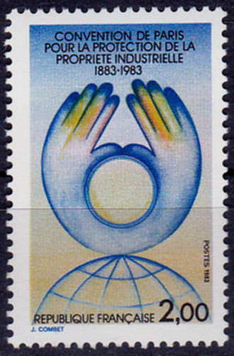 FRANCE 1983, 14 May. 100th ANNIV PARIS CONVENTION, single, MNH, CV +/-R 15.00 view scans
