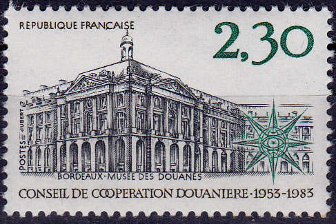 FRANCE 1983, 22 Sept. 30th ANNIV CUSTOMS CO-OP COUNCIL, single, MNH, CV +/-R 15.00 view scans