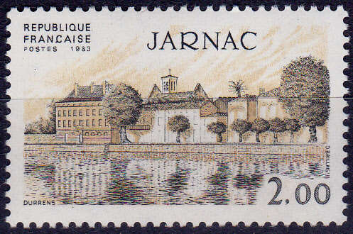 FRANCE 1983, 8 Oct. TOURIST PUBLICITY JARNAC, single, MNH, CV +/-R 15.00 view scans