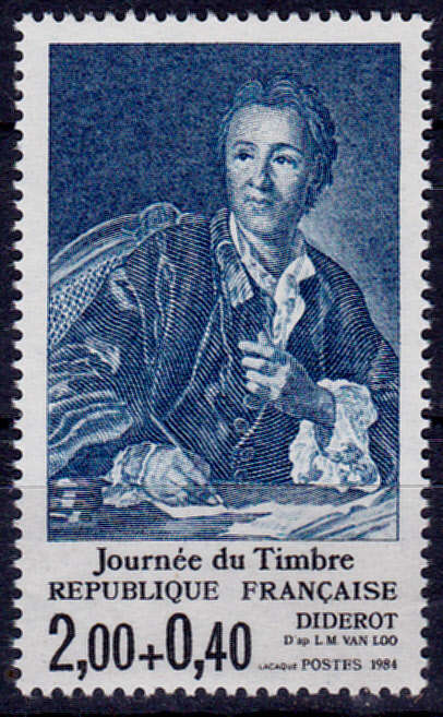 FRANCE 1984, 17 March. STAMP DAY, single, MNH, CV +/-R 20.00 view scans