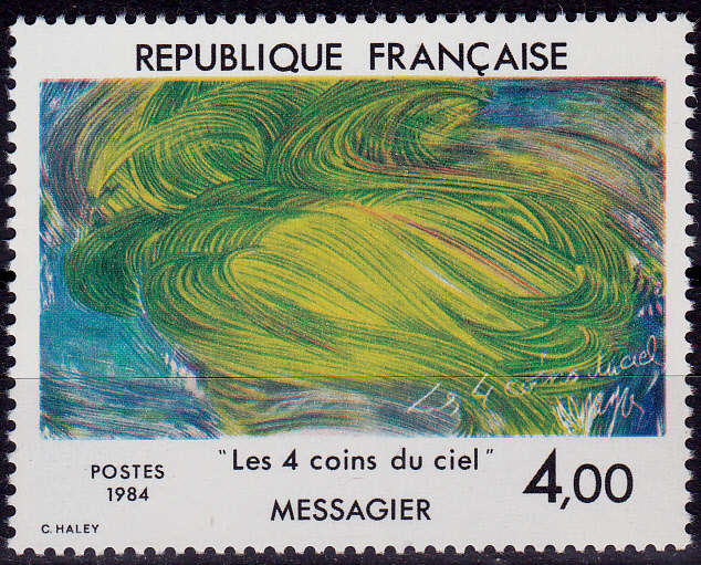 FRANCE 1984, 31 March. PAINTING by MESSAGIER, single, MNH, CV +/-R 40.00 view scans