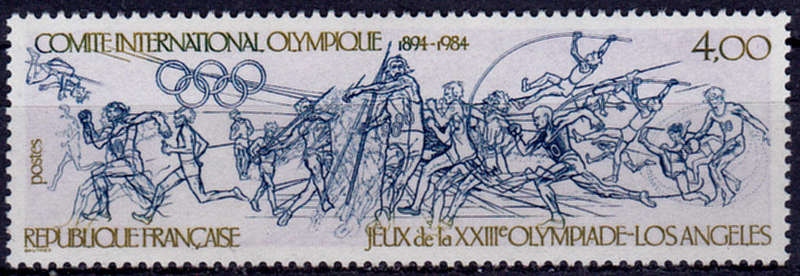 FRANCE 1984, 1 June. OLYMPIC GAMES, single, MNH, CV +/-R 40.00 view scans
