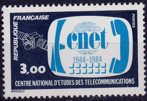 FRANCE 1984, 16 June. 40th ANNIV NATIONAL TELECOM STUDIES, single, MNH, CV +/-R 20.00 view scans